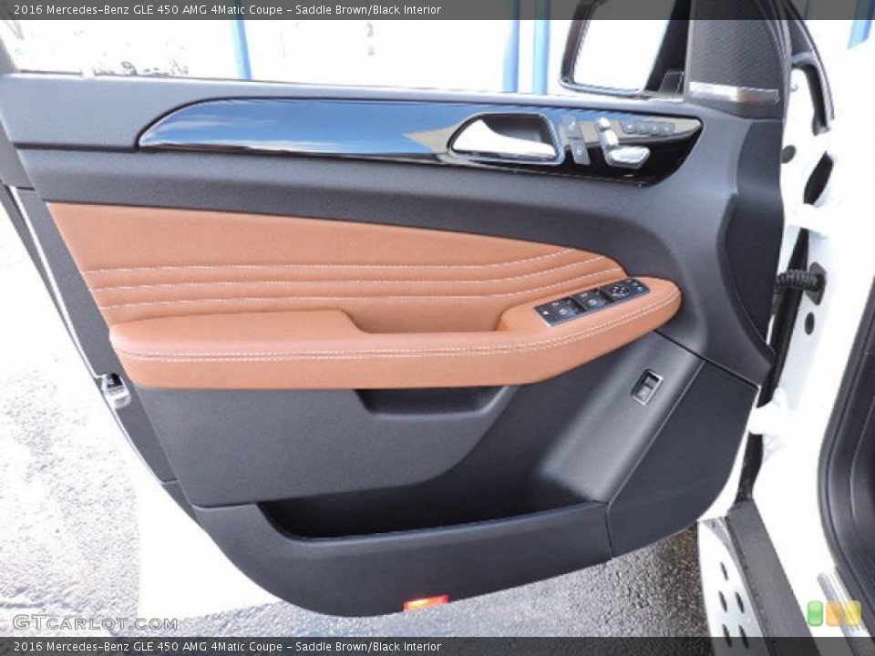 Saddle Brown/Black Interior Door Panel for the 2016 Mercedes-Benz GLE 450 AMG 4Matic Coupe #108890759