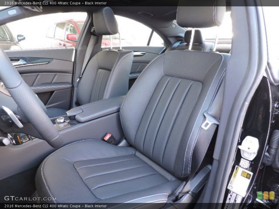 Black Interior Front Seat for the 2016 Mercedes-Benz CLS 400 4Matic Coupe #108891548