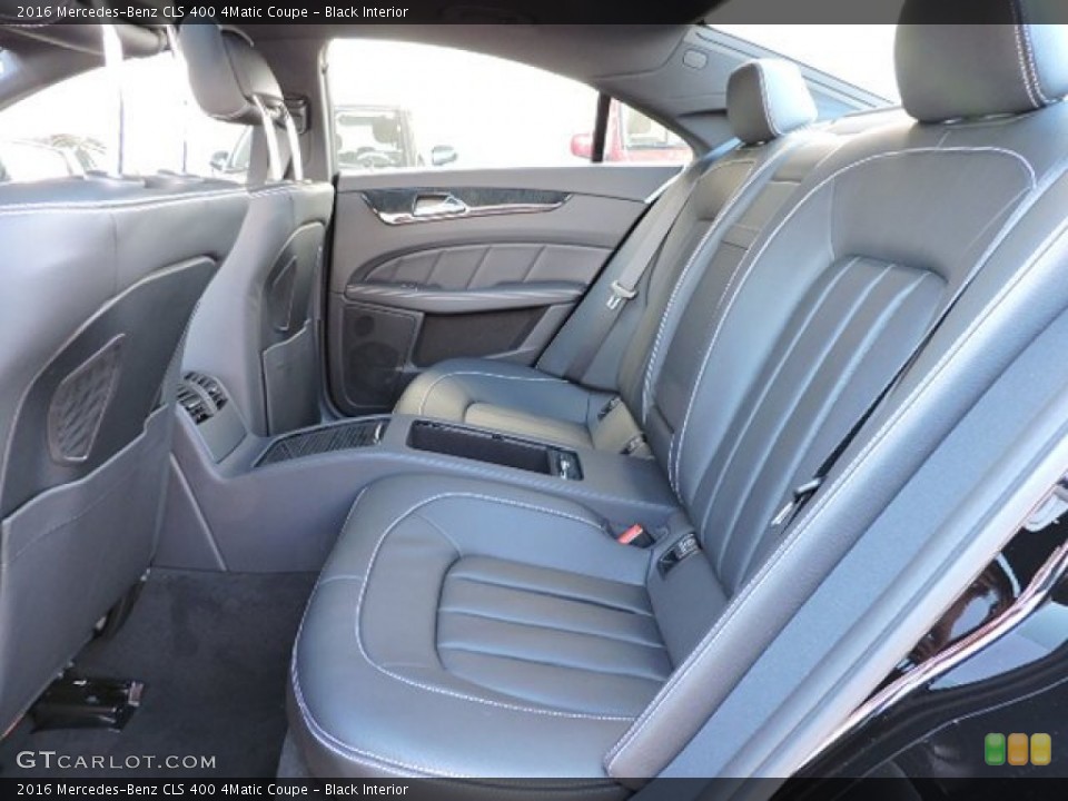 Black Interior Rear Seat for the 2016 Mercedes-Benz CLS 400 4Matic Coupe #108891567