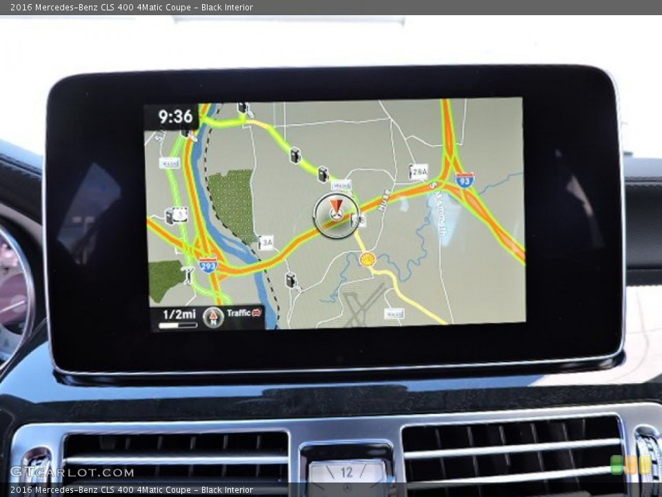 Black Interior Navigation for the 2016 Mercedes-Benz CLS 400 4Matic Coupe #108891659