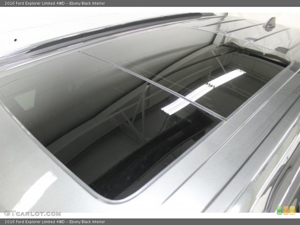 Ebony Black Interior Sunroof for the 2016 Ford Explorer Limited 4WD #108904088
