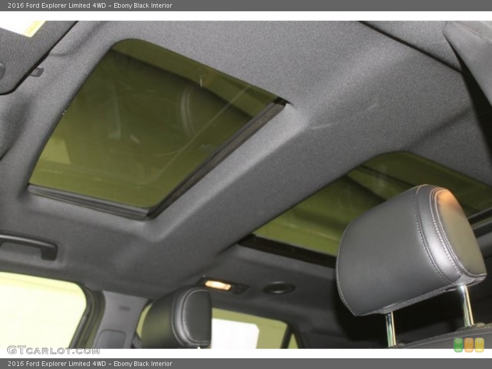 Ebony Black Interior Sunroof for the 2016 Ford Explorer Limited 4WD #108904097