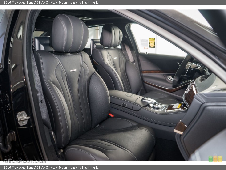 designo Black Interior Front Seat for the 2016 Mercedes-Benz S 63 AMG 4Matic Sedan #108907067