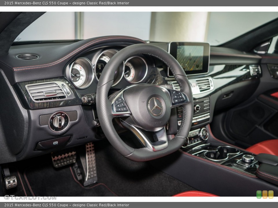 designo Classic Red/Black 2015 Mercedes-Benz CLS Interiors