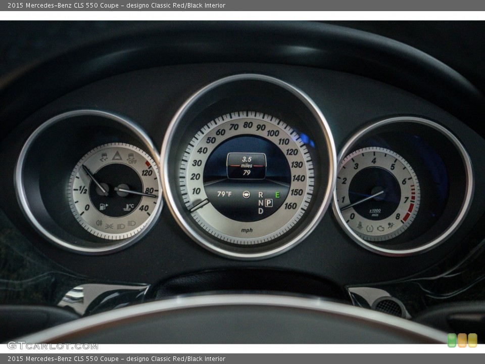 designo Classic Red/Black Interior Gauges for the 2015 Mercedes-Benz CLS 550 Coupe #108908660