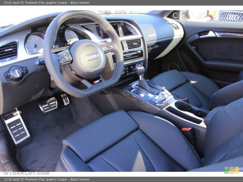 Black 2016 Audi S5 Interiors