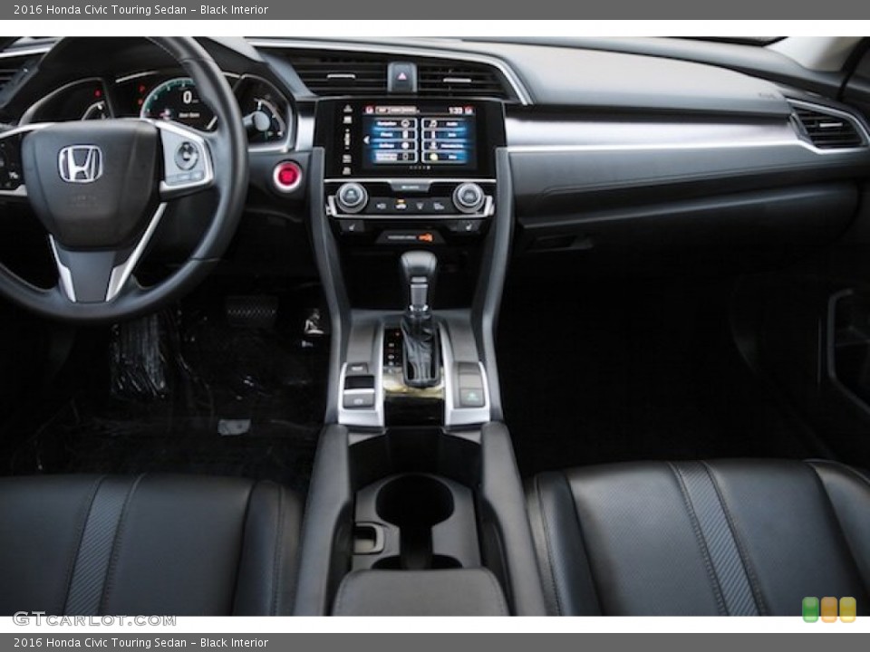 Black Interior Dashboard for the 2016 Honda Civic Touring Sedan #108920122