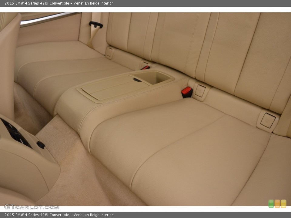 Venetian Beige Interior Rear Seat for the 2015 BMW 4 Series 428i Convertible #108921256