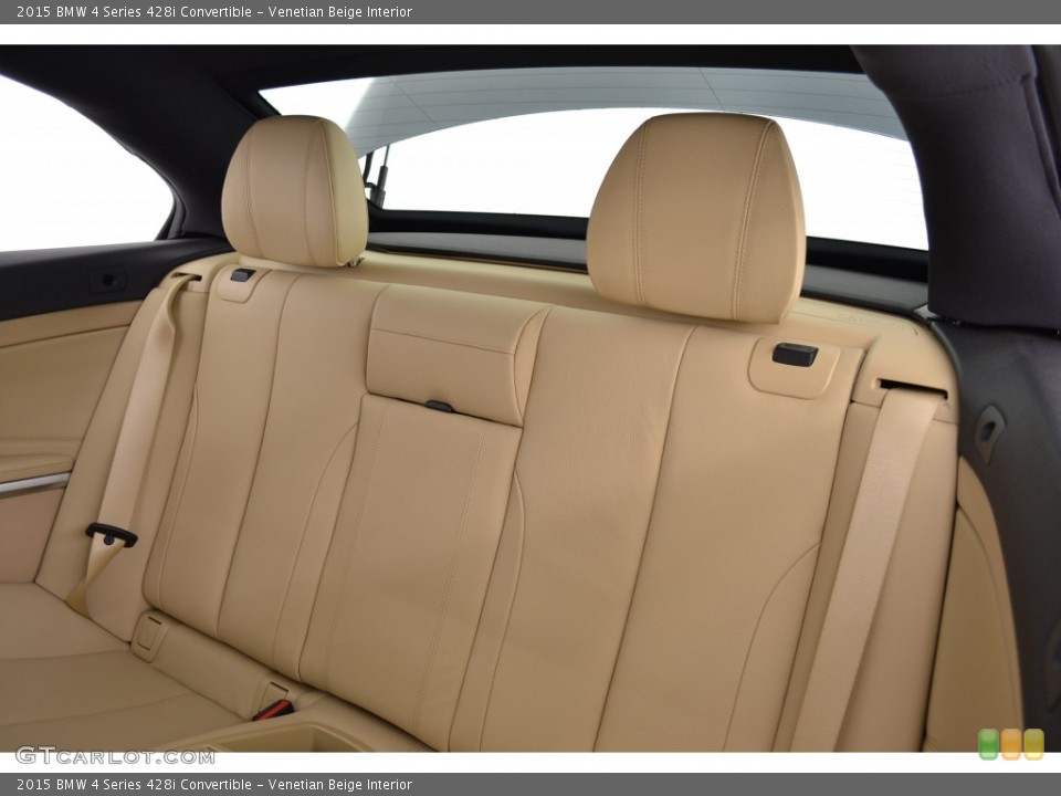 Venetian Beige Interior Rear Seat for the 2015 BMW 4 Series 428i Convertible #108921295
