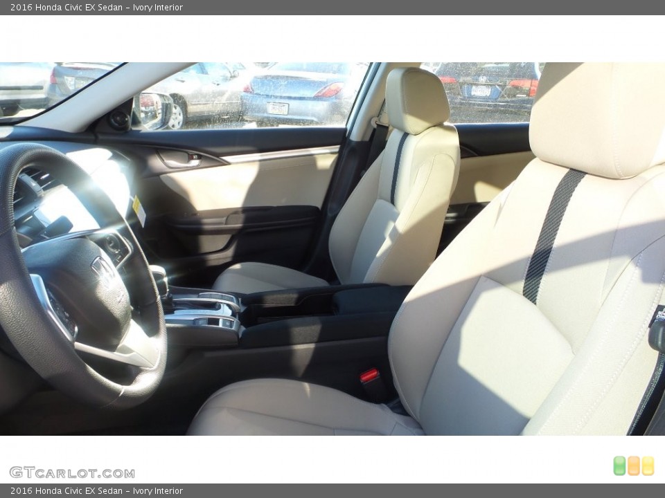 Ivory Interior Front Seat for the 2016 Honda Civic EX Sedan #108923492