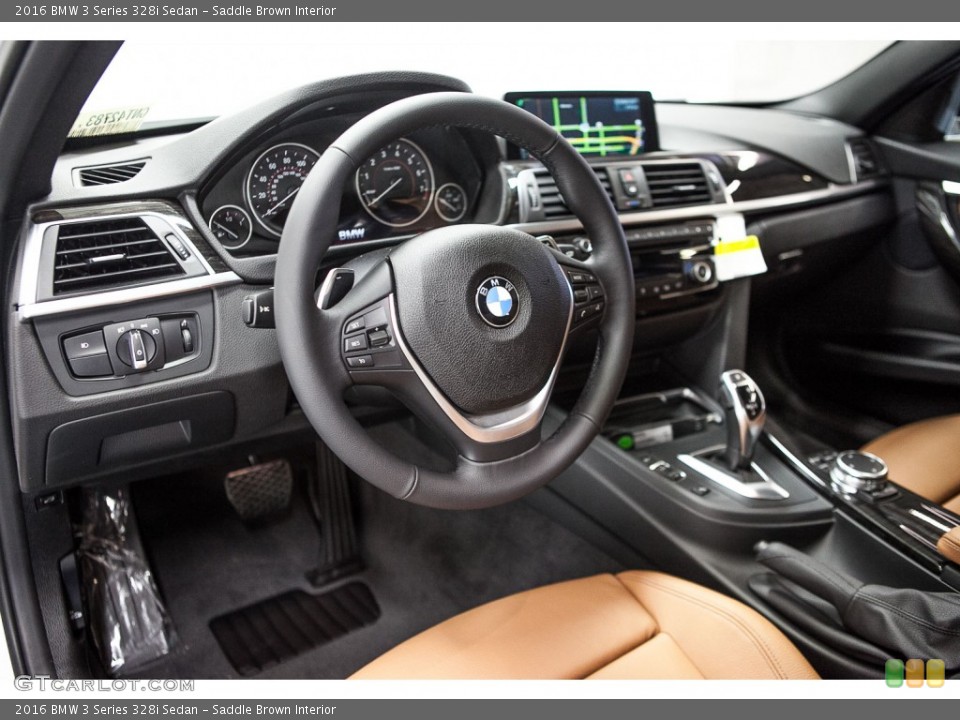 Saddle Brown Interior Prime Interior for the 2016 BMW 3 Series 328i Sedan #108941137