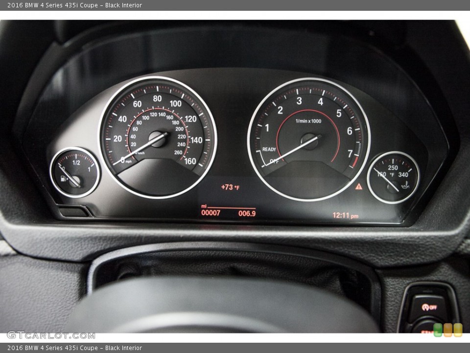 Black Interior Gauges for the 2016 BMW 4 Series 435i Coupe #108942405