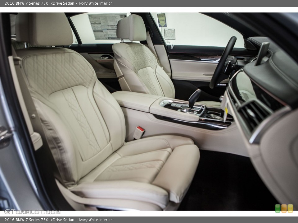 Ivory White Interior Front Seat for the 2016 BMW 7 Series 750i xDrive Sedan #108943291