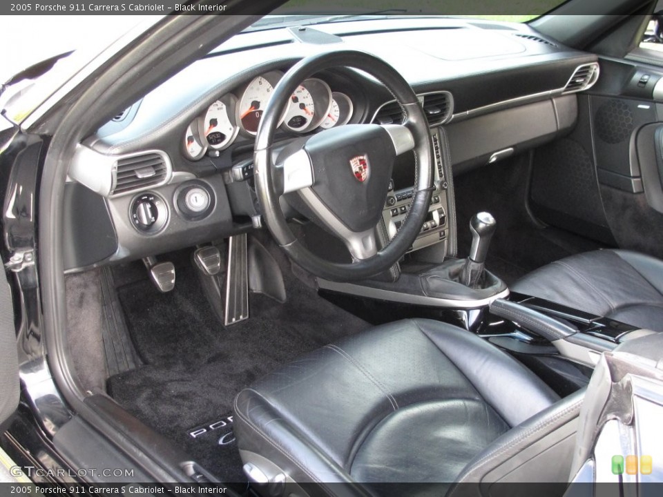 Black Interior Photo for the 2005 Porsche 911 Carrera S Cabriolet #108944107