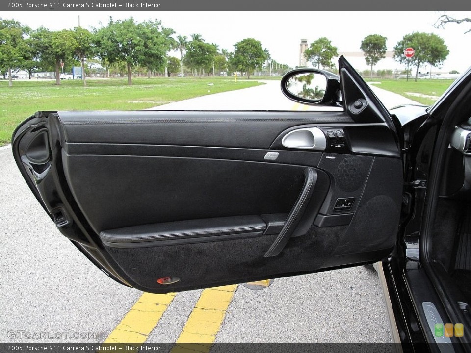 Black Interior Door Panel for the 2005 Porsche 911 Carrera S Cabriolet #108944743
