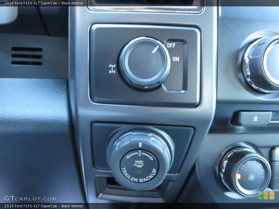 Black Interior Controls for the 2016 Ford F150 XLT SuperCab #108945727