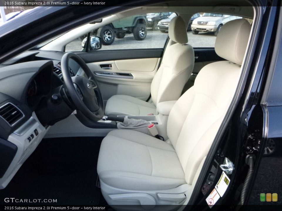 Ivory Interior Front Seat for the 2016 Subaru Impreza 2.0i Premium 5-door #108954626