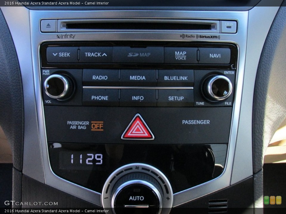Camel Interior Controls for the 2016 Hyundai Azera  #108958000