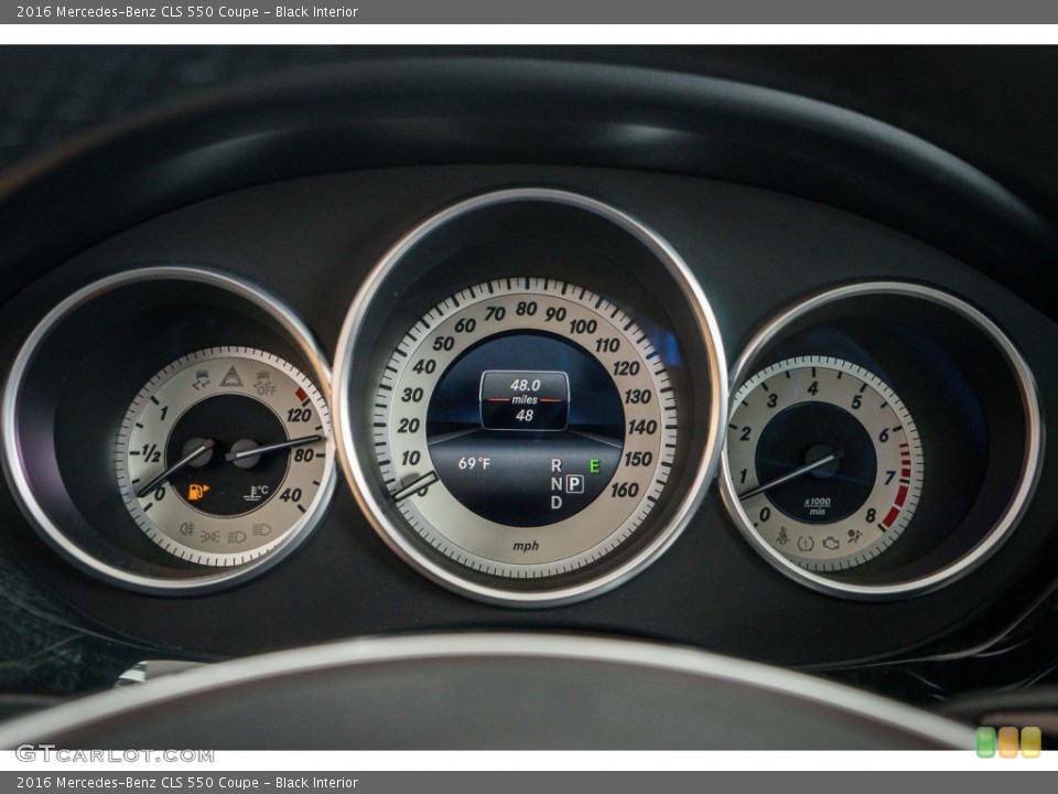 Black Interior Gauges for the 2016 Mercedes-Benz CLS 550 Coupe #108974765