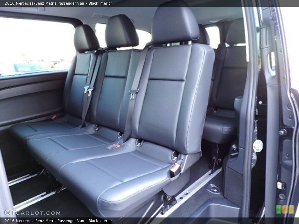 Black Interior Rear Seat for the 2016 Mercedes-Benz Metris Passenger Van #108974919