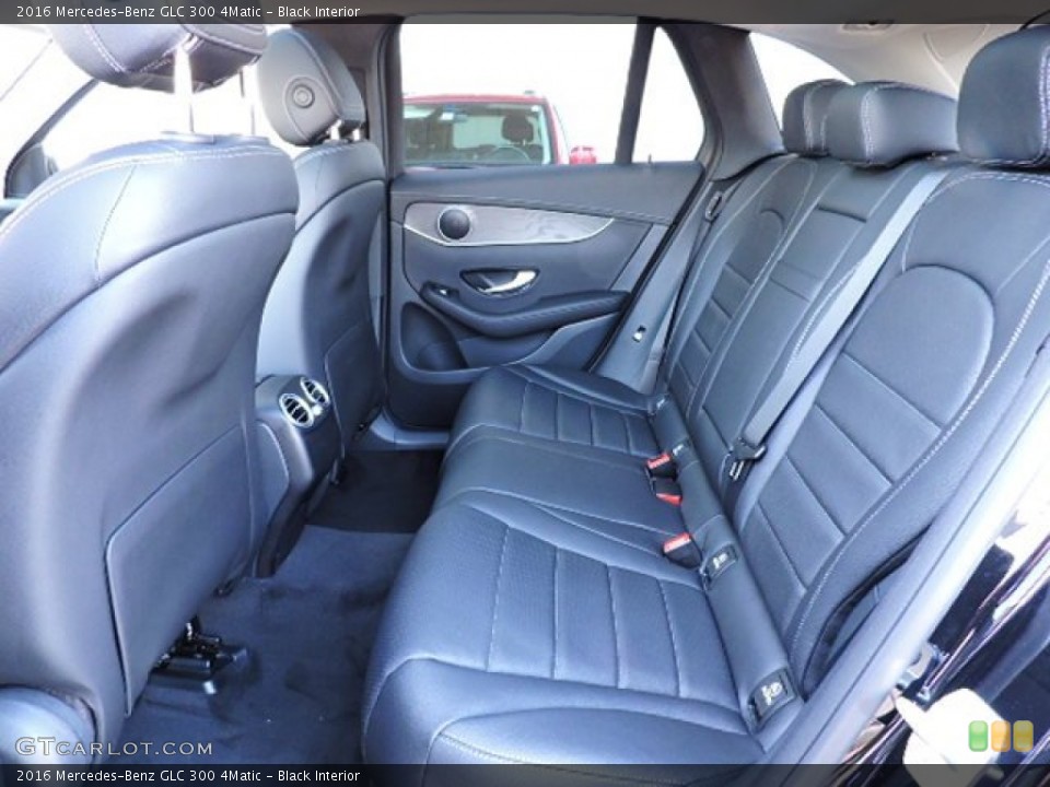 Black Interior Rear Seat for the 2016 Mercedes-Benz GLC 300 4Matic #108975302