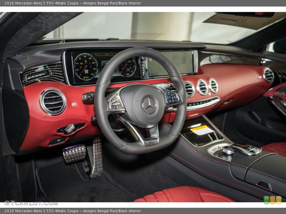 designo Bengal Red/Black Interior Prime Interior for the 2016 Mercedes-Benz S 550 4Matic Coupe #108975533