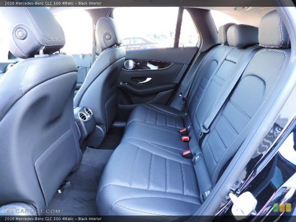 Black Interior Rear Seat for the 2016 Mercedes-Benz GLC 300 4Matic #108976175