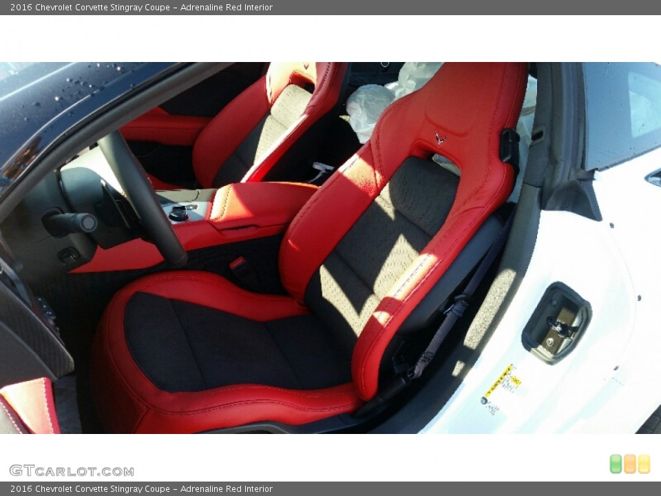 Adrenaline Red Interior Front Seat for the 2016 Chevrolet Corvette Stingray Coupe #108979592