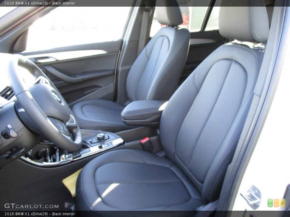 Black Interior Front Seat for the 2016 BMW X1 xDrive28i #108982076