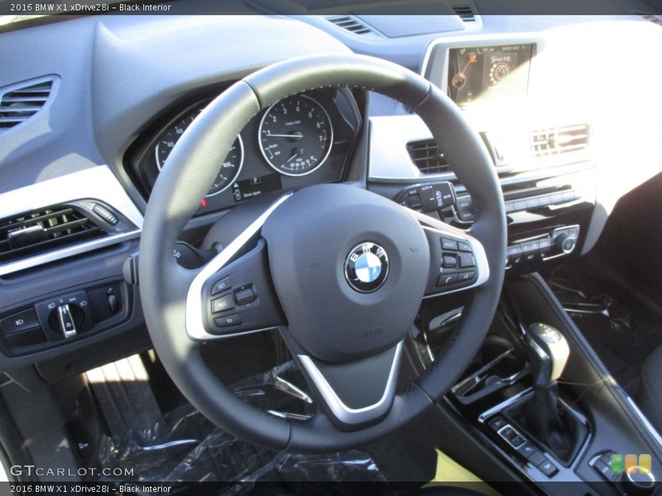 Black Interior Steering Wheel for the 2016 BMW X1 xDrive28i #108982121