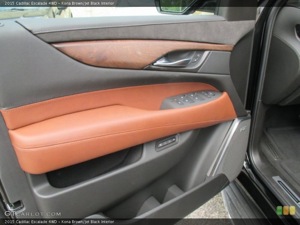 Kona Brown/Jet Black Interior Door Panel for the 2015 Cadillac Escalade 4WD #108983576