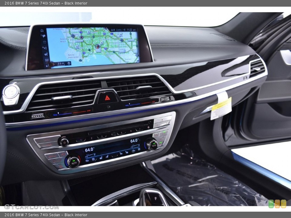 Black Interior Controls for the 2016 BMW 7 Series 740i Sedan #108986117