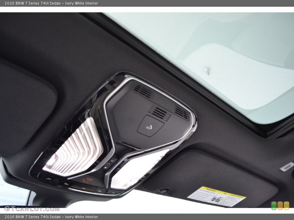 Ivory White Interior Controls for the 2016 BMW 7 Series 740i Sedan #108986465