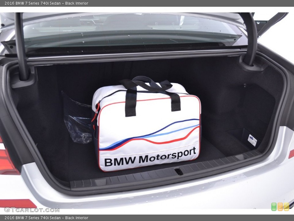 Black Interior Trunk for the 2016 BMW 7 Series 740i Sedan #108986750