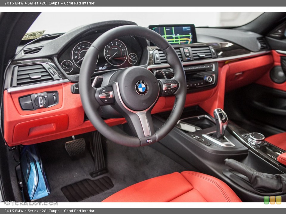 Coral Red Interior Prime Interior for the 2016 BMW 4 Series 428i Coupe #108992879