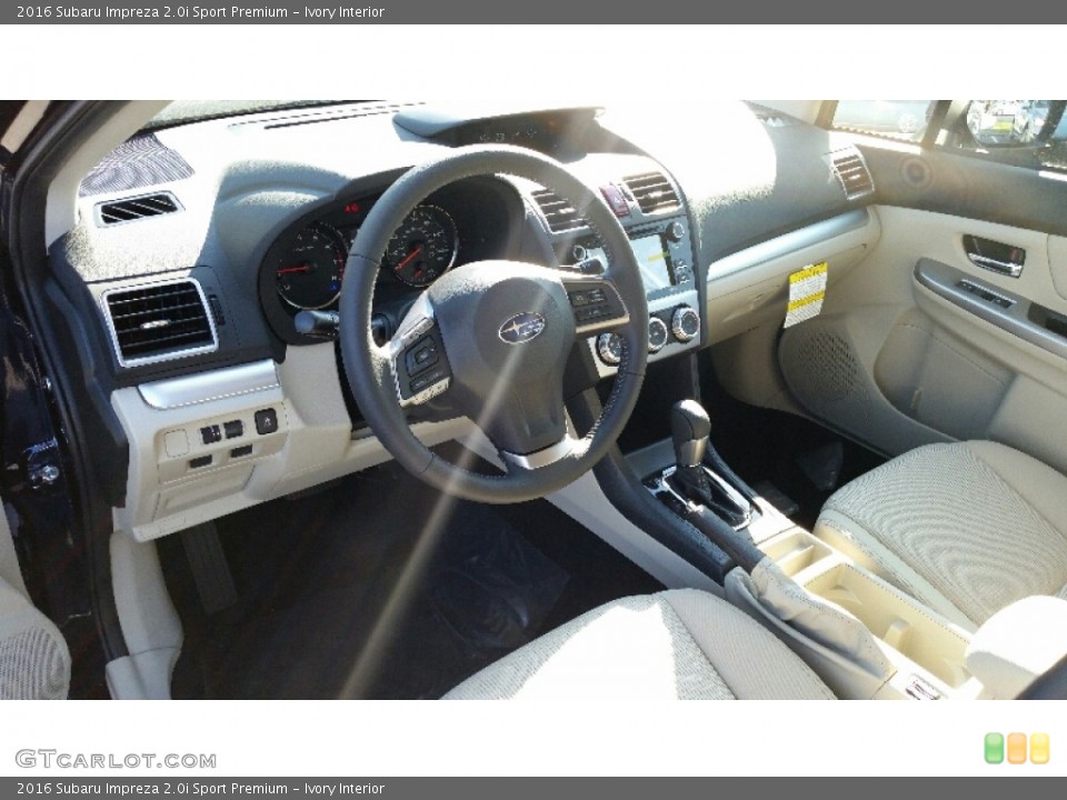 Ivory 2016 Subaru Impreza Interiors