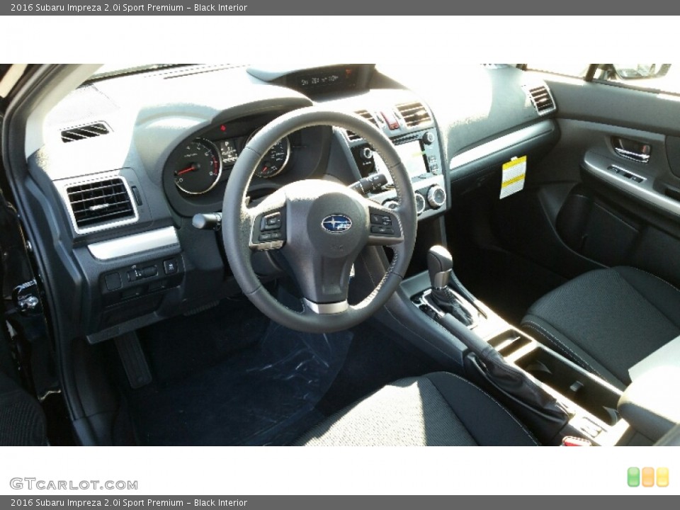Black 2016 Subaru Impreza Interiors