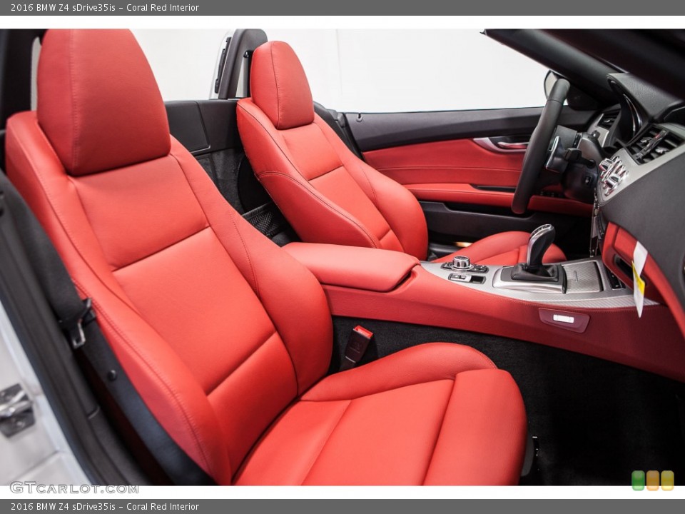 Coral Red Interior Front Seat for the 2016 BMW Z4 sDrive35is #108994949