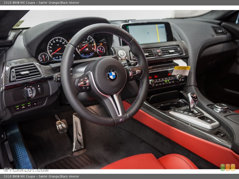 Sakhir Orange/Black 2016 BMW M6 Interiors