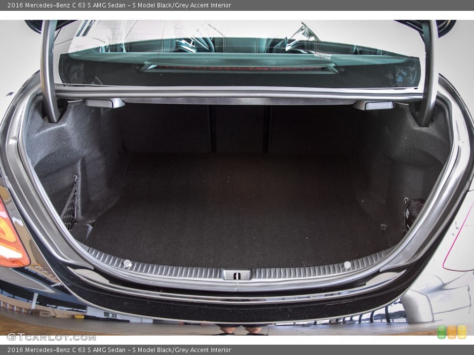 S Model Black/Grey Accent Interior Trunk for the 2016 Mercedes-Benz C 63 S AMG Sedan #109001006