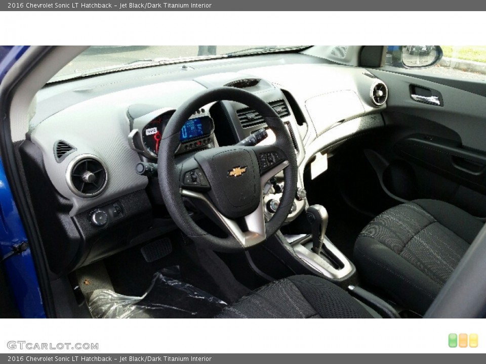 Jet Black/Dark Titanium Interior Prime Interior for the 2016 Chevrolet Sonic LT Hatchback #109010888