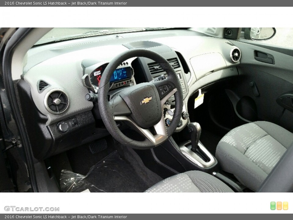 Jet Black/Dark Titanium Interior Prime Interior for the 2016 Chevrolet Sonic LS Hatchback #109014560