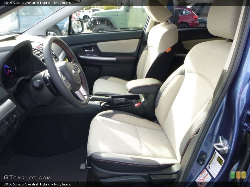 Ivory Interior Front Seat for the 2016 Subaru Crosstrek Hybrid #109017401