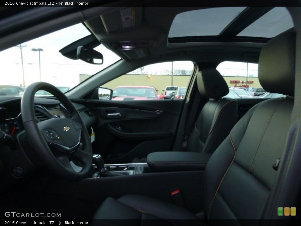 Jet Black Interior Front Seat for the 2016 Chevrolet Impala LTZ #109022027