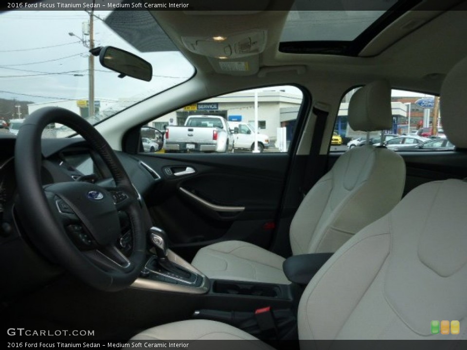 Medium Soft Ceramic Interior Front Seat for the 2016 Ford Focus Titanium Sedan #109023275