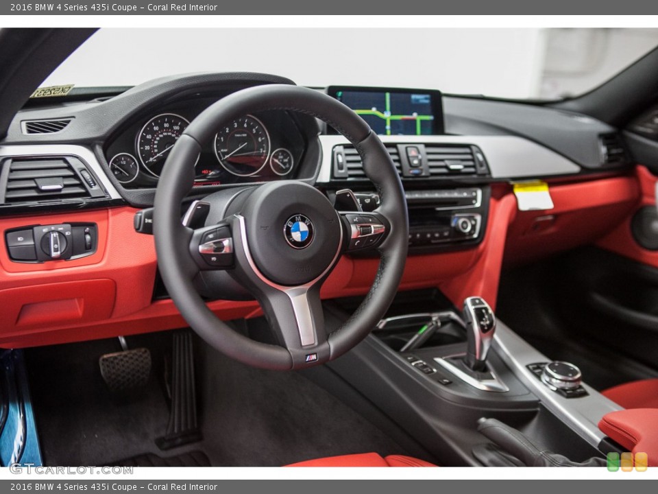 Coral Red Interior Prime Interior for the 2016 BMW 4 Series 435i Coupe #109023572