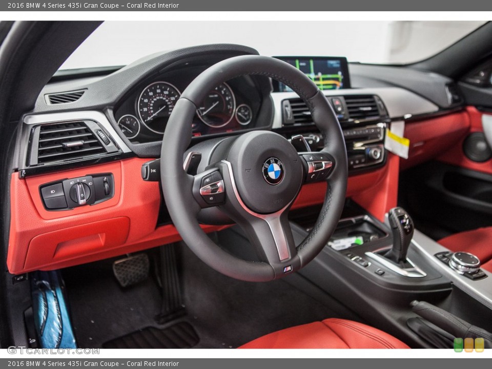 Coral Red Interior Prime Interior for the 2016 BMW 4 Series 435i Gran Coupe #109024202