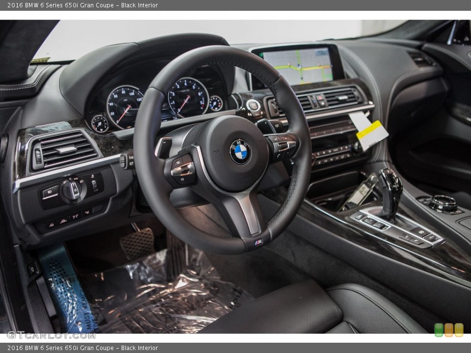 Black Interior Prime Interior for the 2016 BMW 6 Series 650i Gran Coupe #109024310