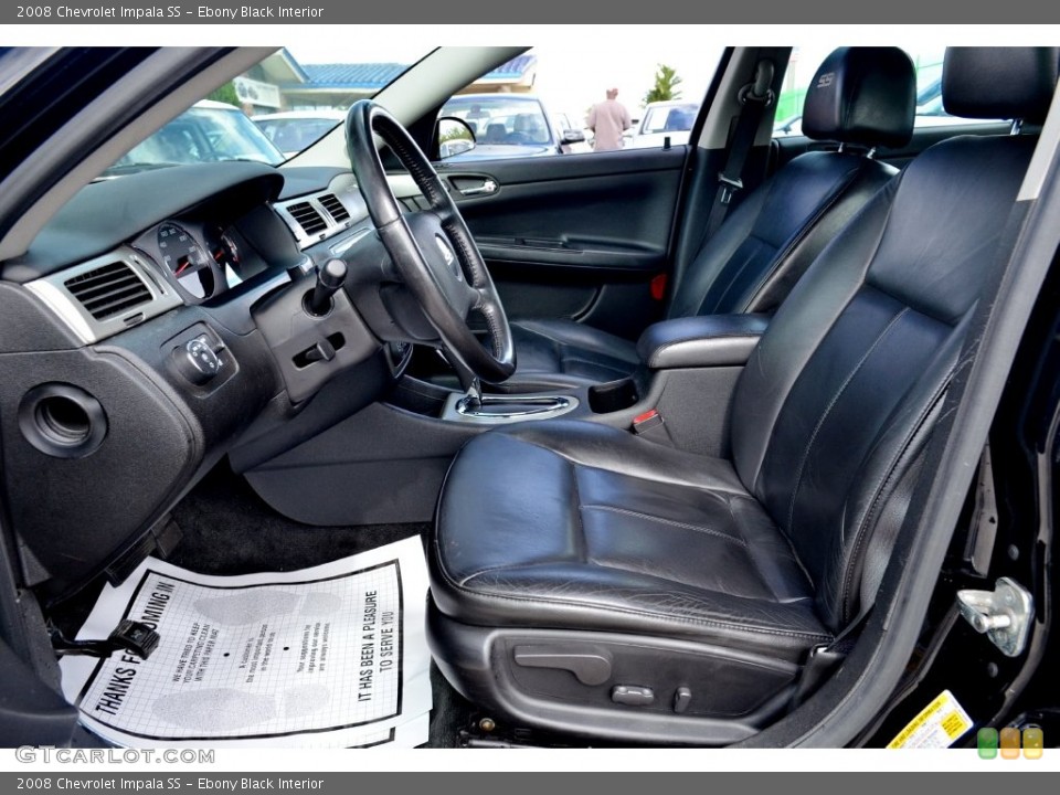 Ebony Black Interior Photo for the 2008 Chevrolet Impala SS #109031807