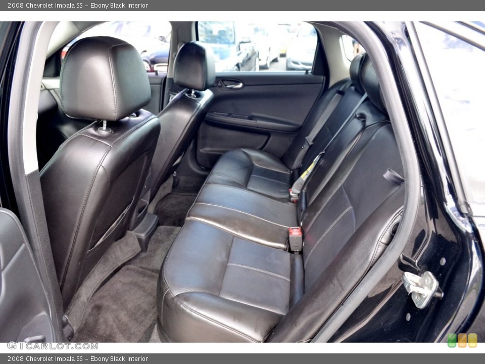 Ebony Black Interior Rear Seat for the 2008 Chevrolet Impala SS #109031936